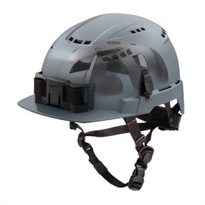 Milwaukee® 48-73-1380 Bolt™ Front Brim Safety Helmet with Impact Armor™ Liner, Vented Class C, Gray