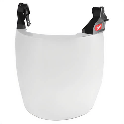 Milwaukee® 48-73-1421 Bolt™ Full Face Shield Dual Coat Lens, Compatible with Milwaukee® Safety Helmet, No Brim, Clear