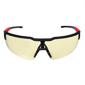 Milwaukee® 48-73-2103 Safety Glasses, Fog-Free, Yellow Lens, Black, Plastic Frame, Polycarbonate Lens, ANSI Z87.1+/CSA Z94.3/OSHA Standard