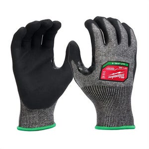 Milwaukee® 48-73-7004B High-Dexterity Gloves, 2XL, Polyurethane, Knit Cuff, Resists: Cut, ANSI Cut-Resistance Level: A6