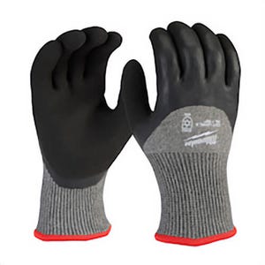 Milwaukee® 48-73-7953B Breathable Insulated Winter Unisex Cut-Resistant Gloves, XL, Latex, Elastic Knit Cuff