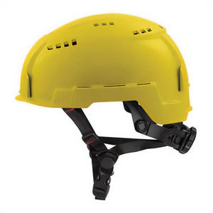Milwaukee® 48-73-1303 Adjustable Safety Helmet, Lexan™ Polycarbonate, Padded Suspension, ANSI Electrical Class Rating: Class E