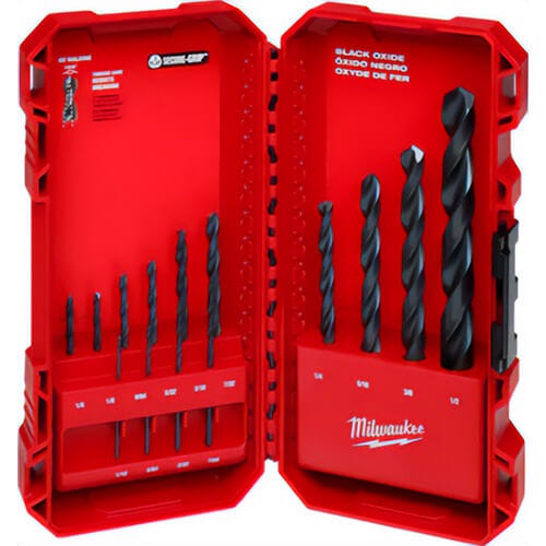 Milwaukee® 48-89-2800 Thunderbolt® Drill Bit Set, 1/16 in Minimum Drill Bit, 1/2 in Maximum Drill Bit, 135°