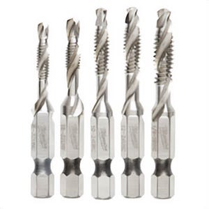 Milwaukee® Shockwave™ 48-89-4874 5 pc Impact Drill Tap Set, For Use with Impact Drivers and Drill Drivers, SAE Measurement System