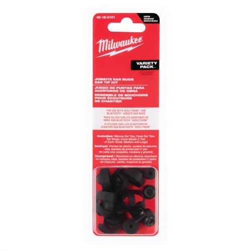 Milwaukee® 49-16-0101 Jobsite Ear Buds Ear Tip Kits, Variety