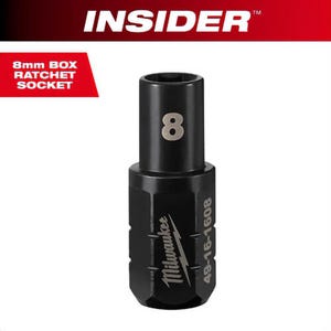 Milwaukee® 49-16-1608 Insider™ Box Ratchet Socket 6-Point, 8 mm