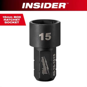 Milwaukee® 49-16-1615 Insider™ Box Ratchet Socket 6-Point, 15 mm