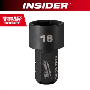 Milwaukee® 49-16-1618 Insider™ Box Ratchet Socket 6-Point, 18 mm