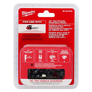 Milwaukee® 49-16-2744 Chain, 19.25 in L, 0.043 in, 0.325 in Pitch, Steel, Silver