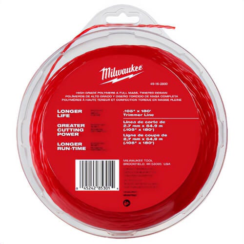 Milwaukee® 49-16-2800 Trimmer Line, 0.105 in x 180 ft