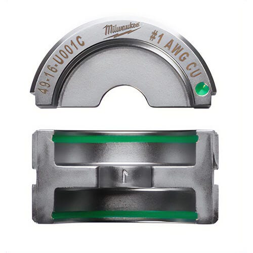 Milwaukee® 49-16-U001C M18™ Force Logic™ U-Style Crimping Tool Die, 1 AWG Copper Cable, Aluminum