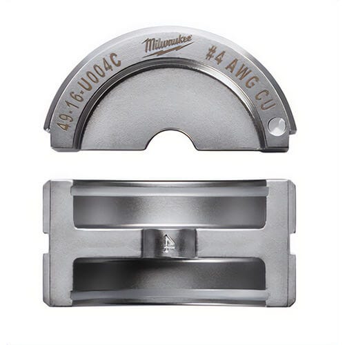 Milwaukee® 49-16-U004C M18™ Force Logic™ U-Style Crimping Tool Die, 4 AWG Copper Cable, Aluminum