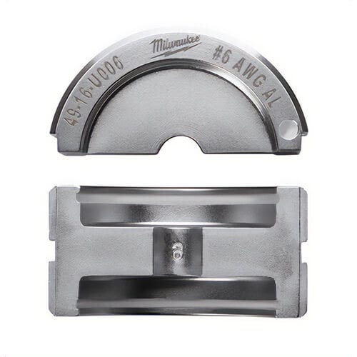 Milwaukee® 49-16-U006 M18™ Force Logic™ U-Style Crimping Tool Die, 6 AWG Dual Rated Lug/Splice Cable, Aluminum