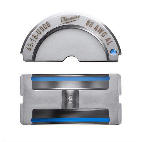 Milwaukee® 49-16-U008 M18™ Force Logic™ U-Style Crimping Tool Die, 8 AWG Dual Rated Lug/Splice Cable, Aluminum