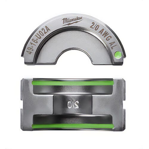 Milwaukee® 49-16-U02A M18™ Force Logic™ U-Style Crimping Tool Die, 2/0 AWG Dual Rated Lug/Splice Cable, Aluminum
