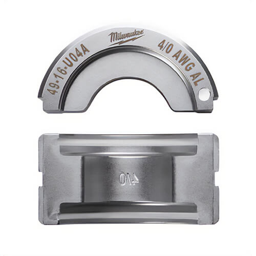 Milwaukee® 49-16-U04A M18™ Force Logic™ U-Style Crimping Tool Die, 4/0 AWG Dual Rated Lug/Splice Cable, Aluminum