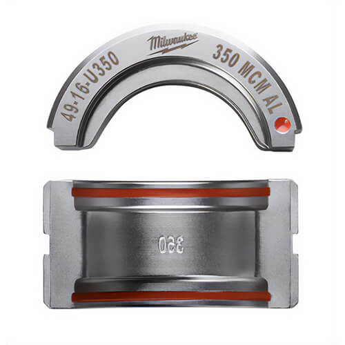 Milwaukee® 49-16-U350 M18™ Force Logic™ U-Style Crimping Tool Die, 350 kcmil Dual Rated Lug/Splice Cable, Aluminum