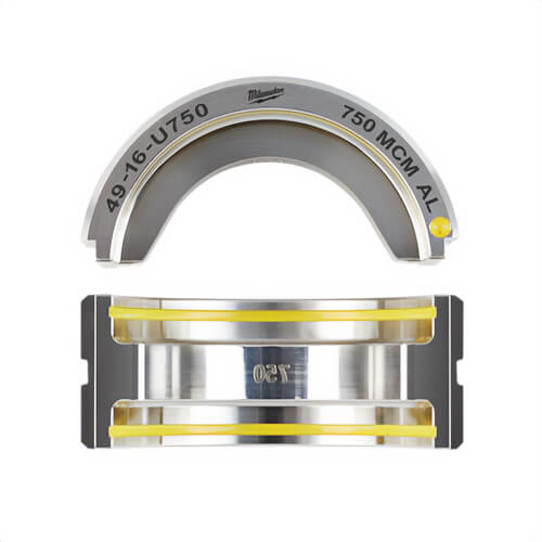 Milwaukee® 49-16-U750 U-Style Crimping Die, for use with Force Logic™ 2679-20 600 kcmil Crimper and 49-16-U111 750 kcmil