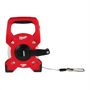 Milwaukee® 48-22-5301 Long Measuring Tape, 100 ft L x 1/2 in W Blade, Fiberglass Blade, 1/10 in Graduation