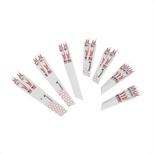 Milwaukee® 49-22-1216 Sawzall® Multi-Purpose Reciprocating Saw Blade Set, 16 pc, 0.035 in thick Blade, Bi-Metal Blade Material