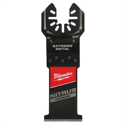 Milwaukee® 49-25-1563 Nitrus Carbide™ Extreme Metal Universal Fit Open-Lok™ Multi-Tool Blade, 3 pk