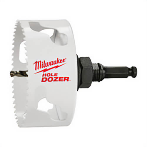 Milwaukee® Hole Dozer Ice Hardened™ 49-56-0227 Hole Saw, 4-3/8 in dia, 1-5/8 in D Cutting, Bi-Metal/8% Cobalt Cutting Edge