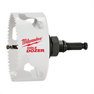 Milwaukee® Hole Dozer Ice Hardened™ 49-56-0227 Hole Saw, 4-3/8 in dia, 1-5/8 in D Cutting, Bi-Metal/8% Cobalt Cutting Edge