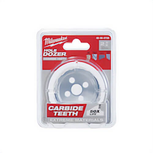 Milwaukee® Hole Dozer™  49-56-0726 Hole Saw with Carbide Teeth, 2-3/8 in dia, 1.62 in D Cutting, Carbide Cutting Edge, 5/8-18 Arbor