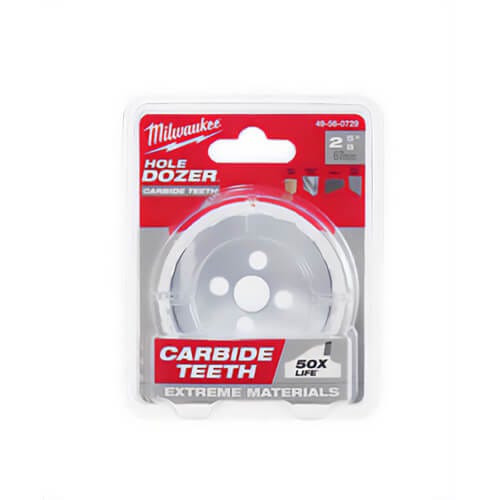 Milwaukee® Hole Dozer™  49-56-0729 Hole Saw with Carbide Teeth, 2-5/8 in dia, 1.62 in D Cutting, Carbide Cutting Edge, 5/8-18 Arbor