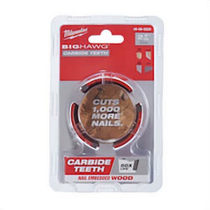 Milwaukee® Big Hawg™ 49-56-9220 Hole Saw, 2-9/16 in dia, 2-7/16 in D Cutting, Carbide Cutting Edge, 5/8-18 Arbor