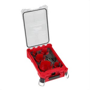 Milwaukee® 49-56-9295 Big Hawg™ with Carbide Teeth Hole Saw Kit with Packout™ Compact Organizer, 9 pc