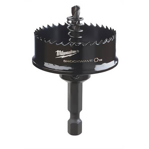 Milwaukee® 49-56-9835 ShockWave™ Straight Pitch Thin Wall Hole Saw, 1-1/2 in dia, 1/8 in Cutting Depth, HSS Cutting Edge