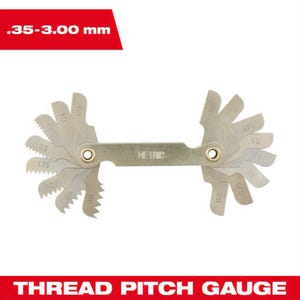 Milwaukee® 49-57-5012 Metric Thread Pitch Gauge, 0.35 - 3.00 mm