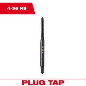 Milwaukee® 49-57-5107 Straight Flute Plug Tap, #4 - 36 NS