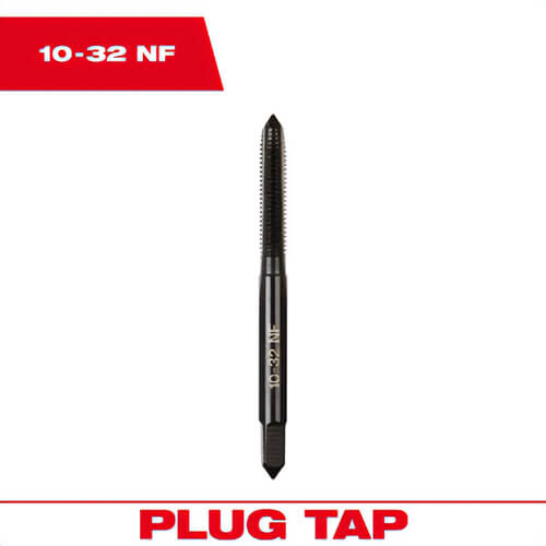 Milwaukee® 49-57-5127 Straight Flute Plug Tap, #10 - 32 NF