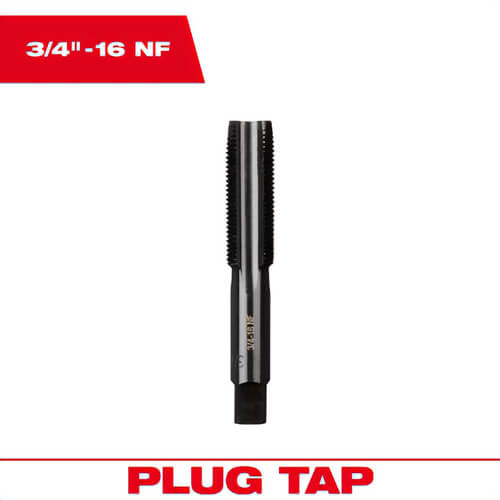 Milwaukee® 49-57-5178 Straight Flute Plug Tap, 3/4 in - 16 NF