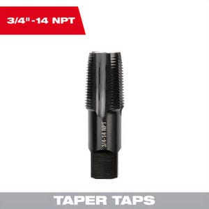 Milwaukee® 49-57-5294 Straight Flute Taper Tap, 3/4 in - 14 NPT