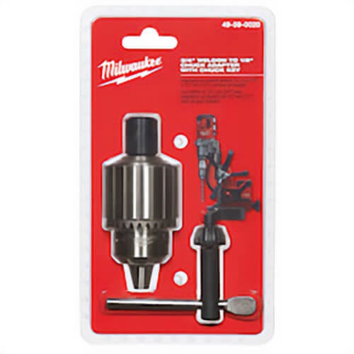 Milwaukee® 49-59-0020 Chuck Adapter, 3/4 to 1/2 in Shank, For Use with M18™ Fuel™ 1-1/2 in Magnetic Drill and 3/4 in Weldon Shank Annular Cutter