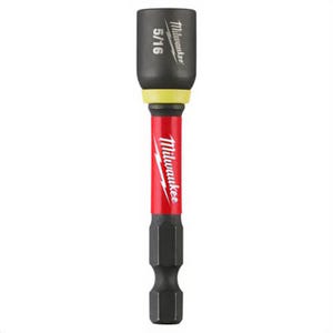 Milwaukee® 49-66-0533 ShockWave™ Impact Duty™ Magnetic Impact Nut Driver, 5/16 in Chamfered Edge Point, 2-9/16 in OAL
