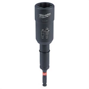 Milwaukee® Shockwave™ 49-66-5101 2 pc 3-in-1 Lineman's Distribution Socket, 1/2 in Square Drive, 7/16 in Impact Socket, 4 Points