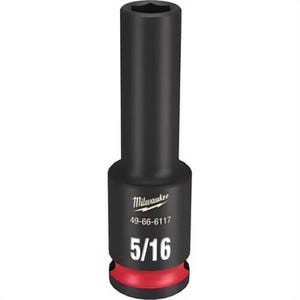Milwaukee® 49-66-6117 ShockWave™ Impact Duty™ Socket, 3/8 in Hex Drive, 5/16 in Deep Socket, 6 Points