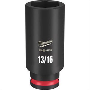 Milwaukee® 49-66-6126 ShockWave™ Impact Duty™ Socket, 3/8 in Hex Drive, 13/16 in Deep Socket, 6 Points