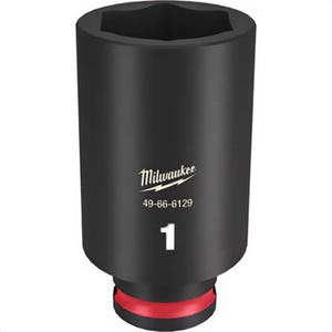 Milwaukee® 49-66-6129 ShockWave™ Impact Duty™ Socket, 3/8 in Hex Drive, 1 in Deep Socket, 6 Points