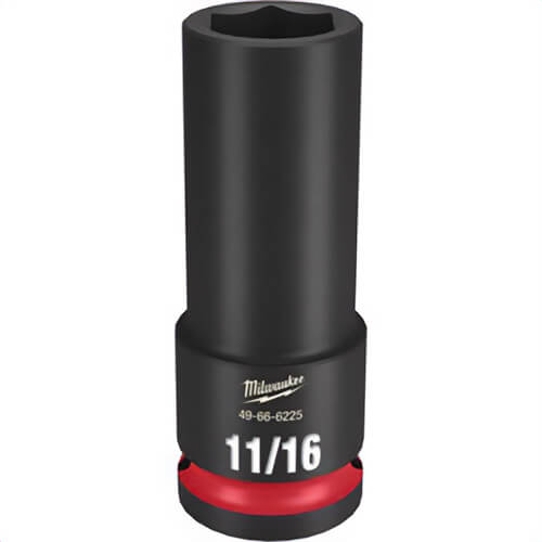 Milwaukee® 49-66-6225 ShockWave™ Impact Duty™ Socket, 1/2 in Hex Drive, 11/16 in Deep Socket, 6 Points