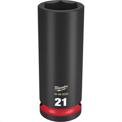 Milwaukee® 49-66-6282 ShockWave™ Impact Duty™ Socket, 1/2 in Hex Drive, 21 mm Deep Socket, 6 Points
