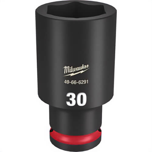 Milwaukee® 49-66-6291 ShockWave™ Impact Duty™ Socket, 1/2 in Hex Drive, 30 mm Deep Socket, 6 Points