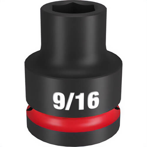 Milwaukee® 49-66-6300 ShockWave™ Impact Duty™ Socket, 3/4 in Hex Drive, 9/16 in Standard Socket, 6 Points