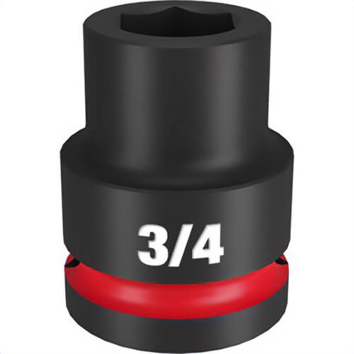 Milwaukee® 49-66-6303 ShockWave™ Impact Duty™ Socket, 3/4 in Hex Drive, 3/4 in Standard Socket, 6 Points