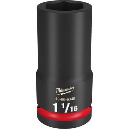 Milwaukee® 49-66-6340 ShockWave™ Impact Duty™ Socket, 3/4 in Hex Drive, 1-1/16 in Deep Socket, 6 Points