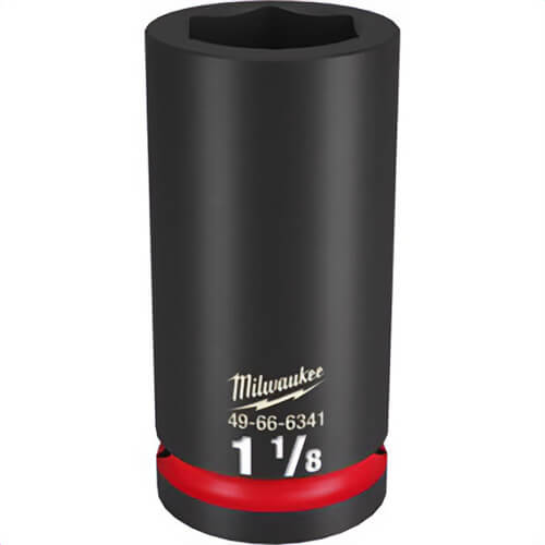 Milwaukee® 49-66-6341 ShockWave™ Impact Duty™ Socket, 3/4 in Hex Drive, 1-1/8 in Deep Socket, 6 Points